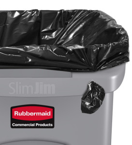 Rubbermaid Couvercle avec charnière Slim Jim, noir