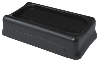 Rubbermaid Couvercle avec charnière Slim Jim, noir