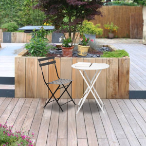 PAPERFLOW Outdoor-Klappstuhl EDEN, 2er Set, schwarz
