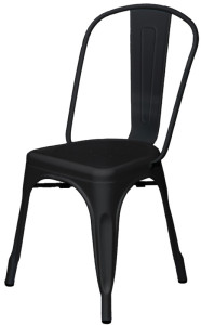 PAPERFLOW Outdoor-Besucherstuhl URBAN, 2er Set, schwarz