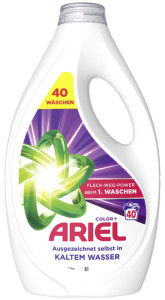 ARIEL Lessive liquide Color+, 4,5 litres, 100 lavages