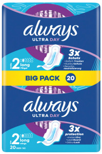 always ultra Serviette hygiénique Normal à ailettes, BigPack