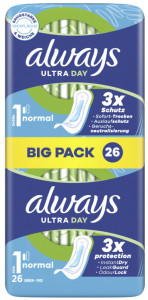 always ultra Serviette hygiénique Normal, BigPack, taille 1