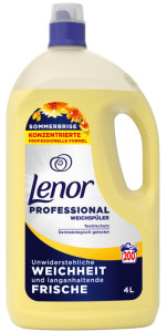 Lenor Professional Adoucissant brise d'été, 4 litres