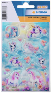 HERMA Sticker MAGIC Mermaid, Folie beglimmert