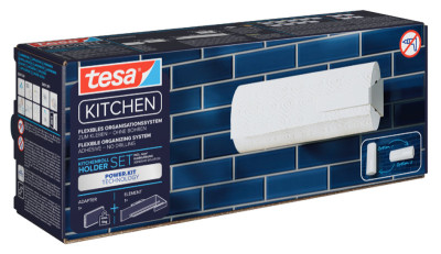 tesa KITCHEN Porte-rouleau de cuisine, blanc