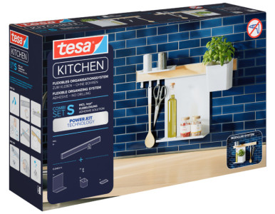 tesa KITCHEN Kit combi S, 6 pièces, blanc