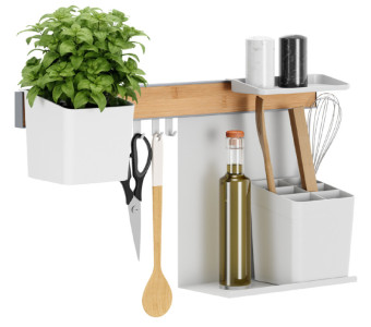 tesa KITCHEN Kit combi M, 7 pièces, blanc