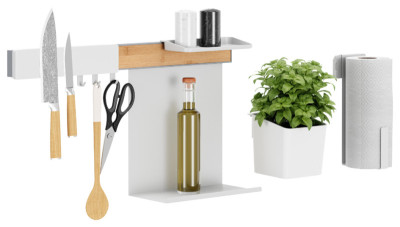 tesa KITCHEN Kit combi L, 8 pièces, blanc
