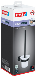 tesa Ensemble pour WC MOON BLACK, noir