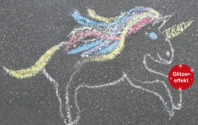 EBERHARD FABER Craie de trottoir corne de licorne, étui de 6