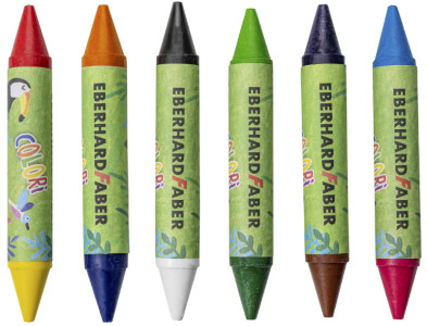 EBERHARD FABER Craie de cire double COLORI, étui de 6