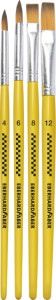 EBERHARD FABER Synthetikhaarpinsel-Set WINNER, 4-teilig