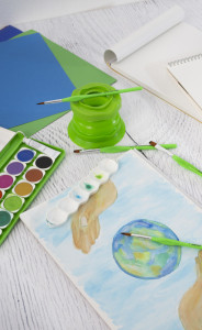 EBERHARD FABER Synthetikhaarpinsel-Set GREEN WINTER