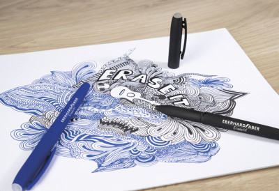 EBERHARD FABER Gelschreiber Erase it!, blau