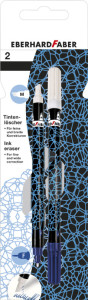 EBERHARD FABER Tintenlöscher, neonpink/schwarz, 2er Blister