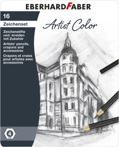 EBERHARD FABER Kit de dessin Artist Color, 16 pièces