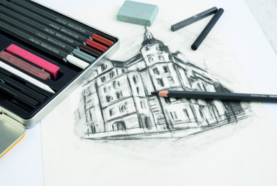 EBERHARD FABER Kit de dessin Artist Color, 16 pièces