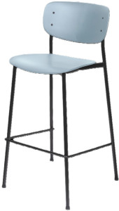 Tabourets de bar PAPERFLOW SOHO, lot de 2, bleu