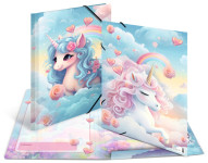 Classeur d'angle HERMA « Licornes joyeuses », carton, DIN A3