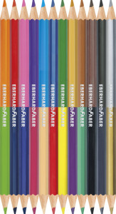 EBERHARD FABER Crayon de couleur COLORI DUO, étui de 12