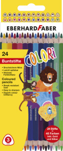 EBERHARD FABER Crayon de couleur COLORI DUO, étui de 12