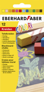 EBERHARD FABER Craie pour tableau noir COLORI, assorti