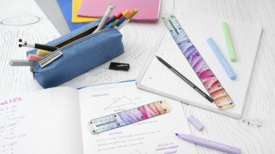 EBERHARD FABER Flachlineal Rainbow, 300 mm