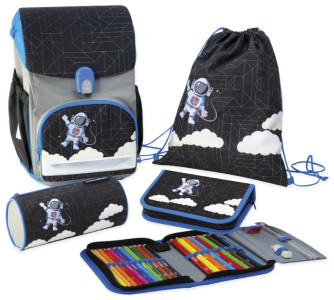 EBERHARD FABER Schulranzen-Set EFAlino Astronaut, 4-teilig