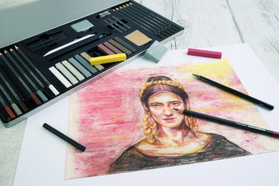 EBERHARD FABER Kit de dessin Artist Color, 37 pièces