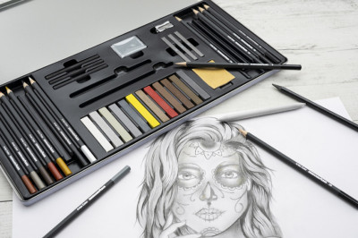 EBERHARD FABER Kit de dessin Artist Color, 37 pièces