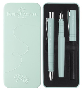 FABER-CASTELL Schreibgeräte-Set POLY BALL/PEN, schwarz
