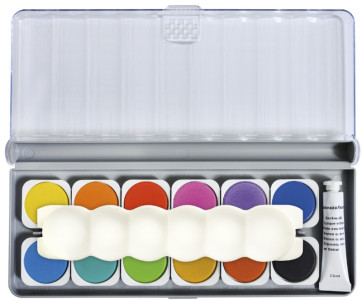 EBERHARD FABER Deckfarbkasten WINNER, 12 Farben