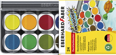 EBERHARD FABER Deckfarbkasten WINNER, 12 Farben