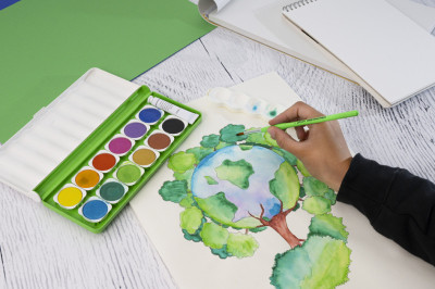 EBERHARD FABER Deckfarbkasten GREEN WINNER, 12 Farben