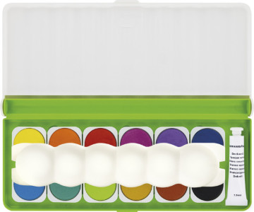 EBERHARD FABER Deckfarbkasten GREEN WINNER, 12 Farben