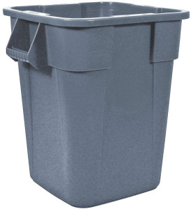 Rubbermaid Collecteur BRUTE 151,4 litres, carré, en PP, gris