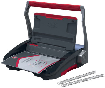 GBC Perforelieuse WireBind WB15, noir/rouge