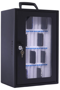 pavo Armoire pour smartphone, pour 48 smartphones, gris