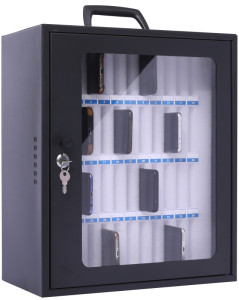 pavo Armoire pour smartphone, pour 48 smartphones, gris