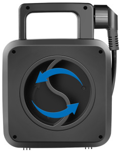 Enrouleur de câble LogiLink, 4 voies + 2 ports USB, câble : 5 m, noir