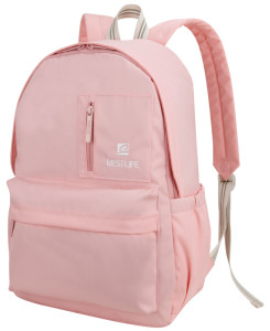 BESTLIFE School Sac à dos pour laptop COL RAINBOW bleu clair