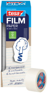 tesa Film PAPER, transparent, 19 mm x 10 m, Office Box