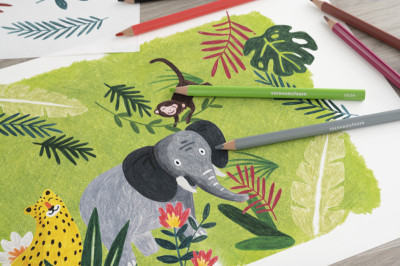 EBERHARD FABER Crayon de couleur COLORI Jumbo, boîte de 72