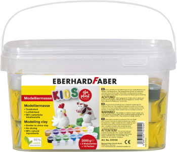 EBERHARD FABER Modelliermasse EFA Plast KIDS + Schulmalfarbe