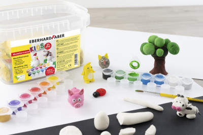 EBERHARD FABER Modelliermasse EFA Plast KIDS + Schulmalfarbe