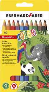 EBERHARD FABER Crayon de couleur COLORI Jumbo, étui de 10