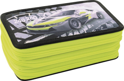 EBERHARD FABER Schüleretui Triple Decker Race Car, 36-teilig
