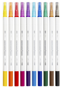EBERHARD FABER Duo Fineliner & Fasermaler, 10er Kartonetui