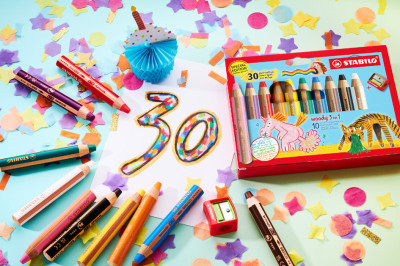 STABILO Multitalentstift woody 3 in 1, Display 30 Jahre Spaß